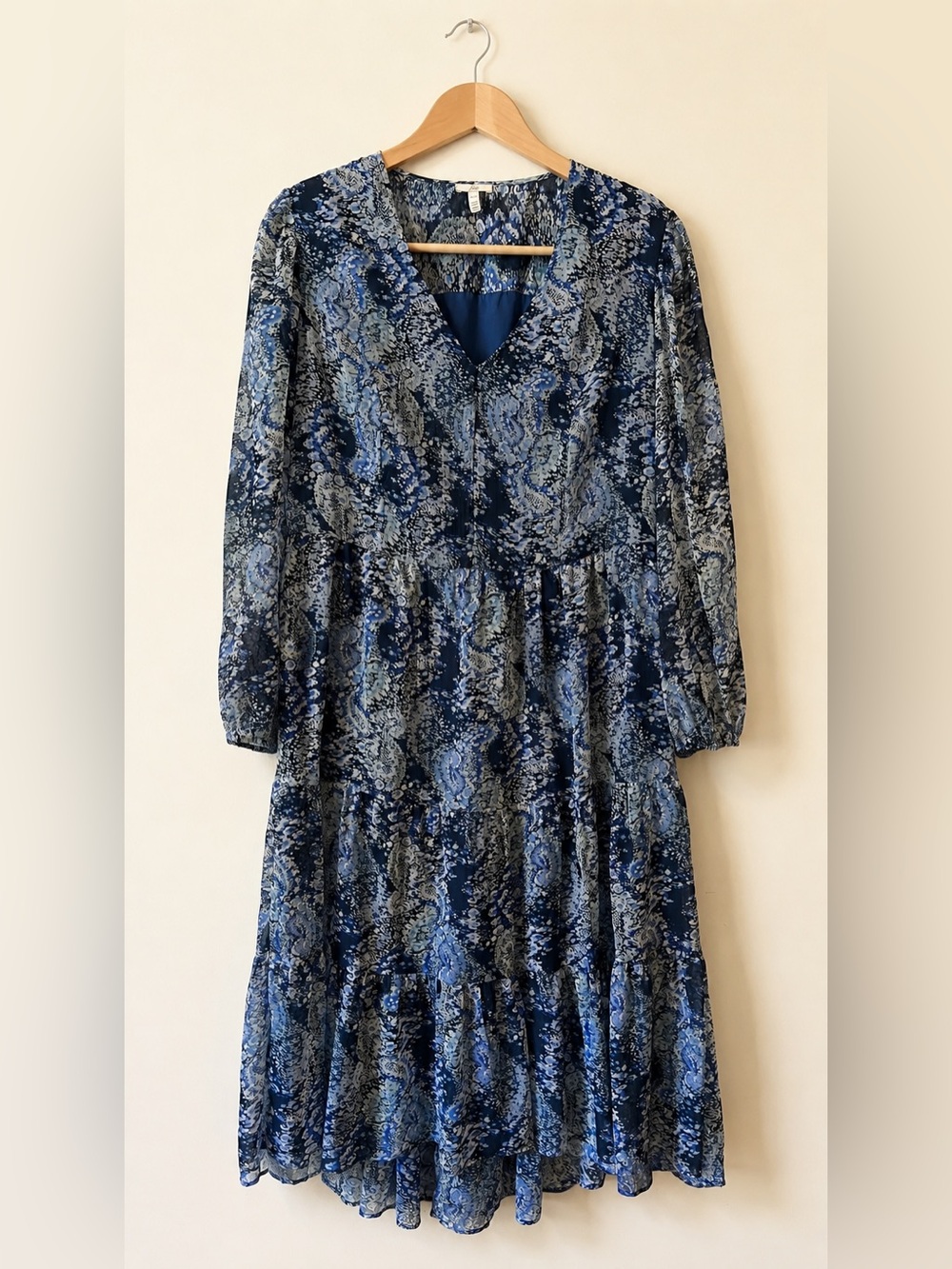 Joie Parisian Paisley Printed Maxi Dress Size Medium